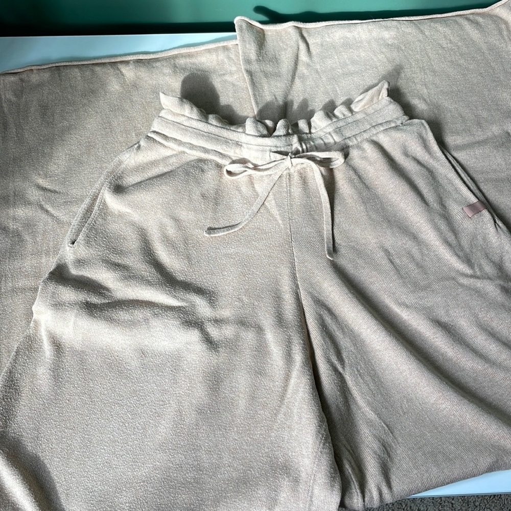 Lunya Cozy Cotton Silk Relaxed Wide Leg Knit Pants Size X-small - Picture 9 of 9